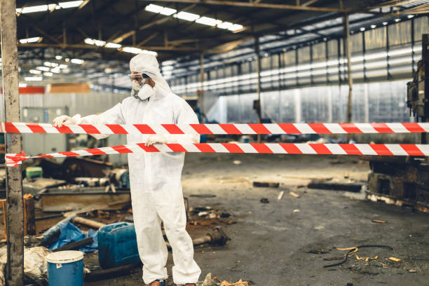 Professional Biohazard technician working in O'Neals, CA